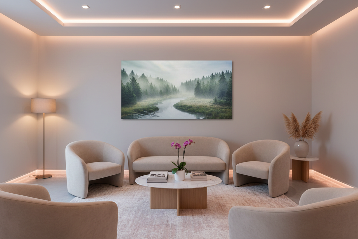 Wandheizung Wartezimmer