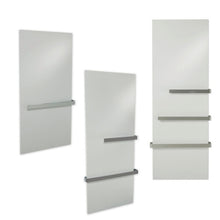 VZ-BE43 Vitramo Handtuchhalter für Badheizung 430mm Edelstahl Detailansicht montiert