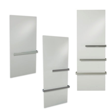 VZ-BE65 Vitramo Handtuchhalter für Badheizung 650mm Edelstahl montiert Detailansicht