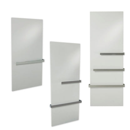 VZ-BE65 Vitramo Handtuchhalter für Badheizung 650mm Edelstahl montiert Detailansicht