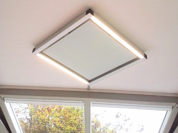 VH-LED04848 Infrarotheizung 550W mit LED im Raum Anwendungsbeispiel