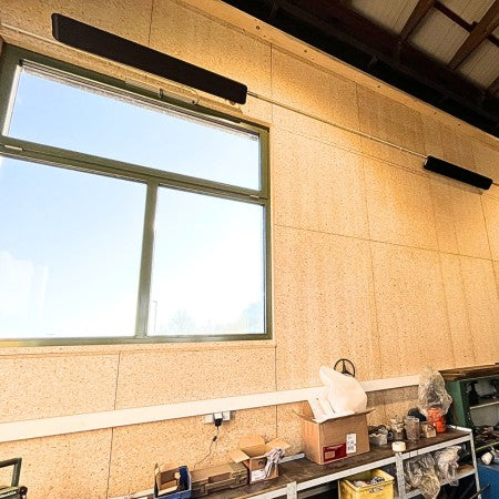 VC-A1800 Infrarot-Dunkelstrahler 1800W im Raum Anwendungsbeispiel