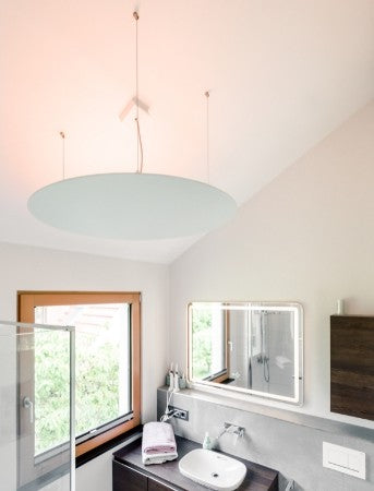 VH-R0900 Vitramo runde Deckenheizung 810W montiert an Decke Badezimmer