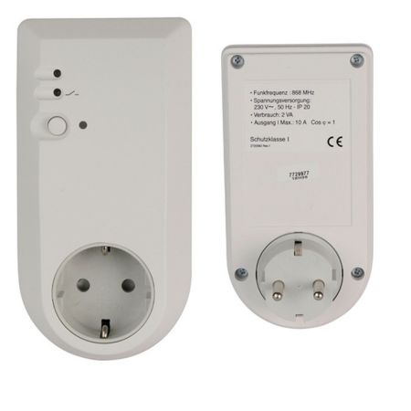 VTX-ES Vitramo Funkempfänger Zwischenstecker weiß für Heizungssteuerung