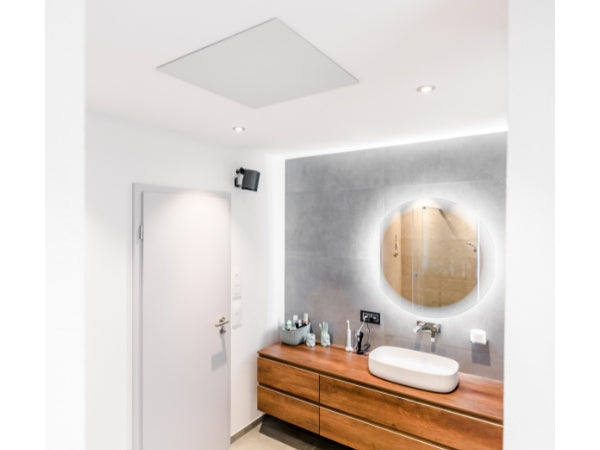 VZ-EG35 Einbaukasten montiert mit VH-IB03535 Deckenheizung bündig