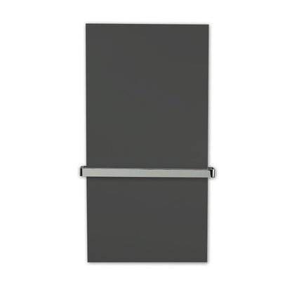 VB12060-9011 Vitramo Badheizung Wand 560W graphitschwarz Infrarotheizung mit Handtuchhalter