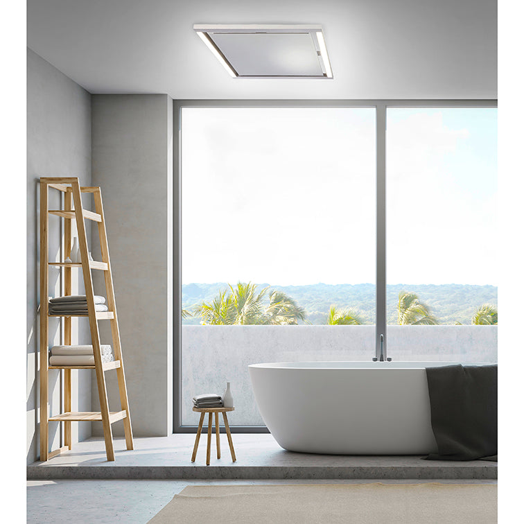 VH-LED04848 Vitramo Deckenheizung 550W mit LED-Beleuchtung montiert an Decke Badezimmer