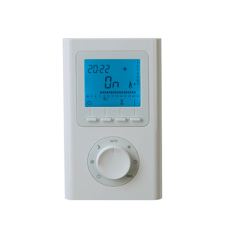 VTD-P Vitramo Digitaler Raumthermostat mit Wochenprogrammierung Aufputz weiß